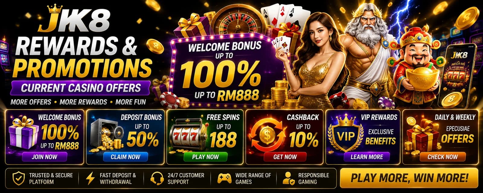JK8 Rewards & Promotions – Current Casino Offers