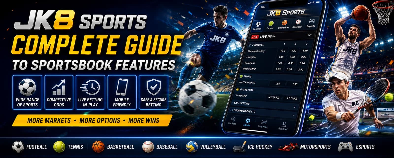 JK8 Sports – Complete Guide to Sportsbook Features